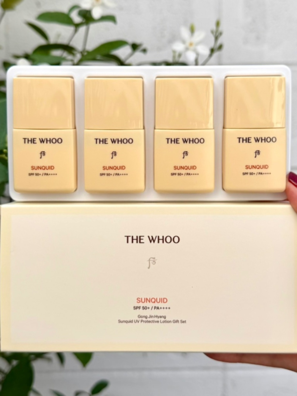 THE WHOO Sunquid UV Protective Lotion 13ml x 4Pcs